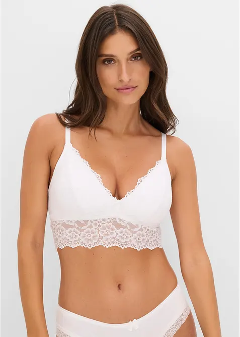 Lot de 3&nbsp;brassi&egrave;res en dentelle douce, bonprix