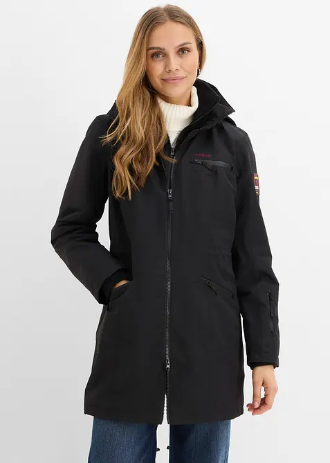 Parka de mi-saison imperm&eacute;able &agrave; capuche, style 2-en-1, bonprix