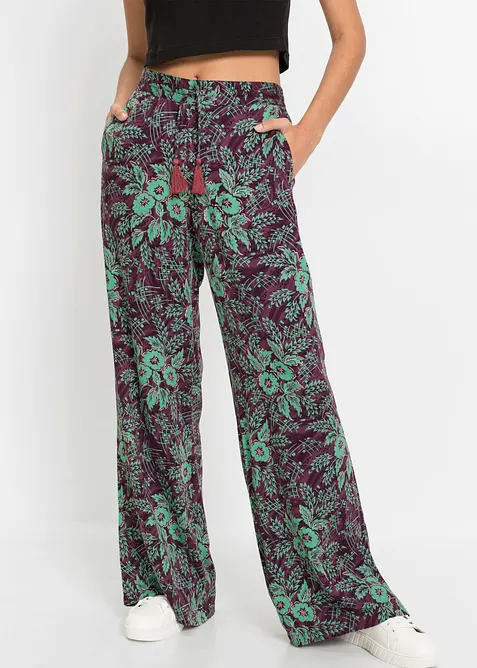 Palazzo-Hose aus flie&szlig;ender Viskose, bonprix