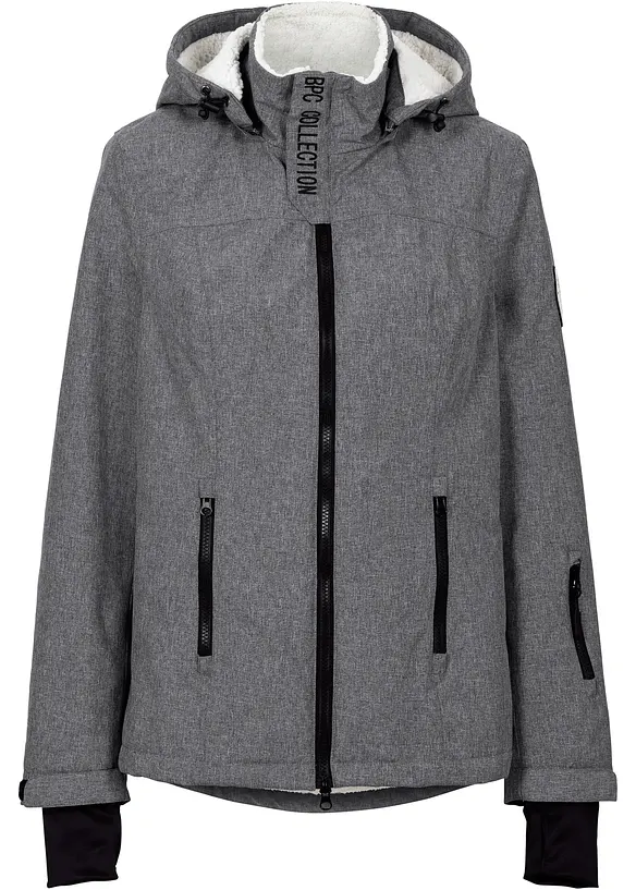 Veste outdoor fonctionnelle avec int&eacute;rieur polaire peluche, imperm&eacute;able, bonprix