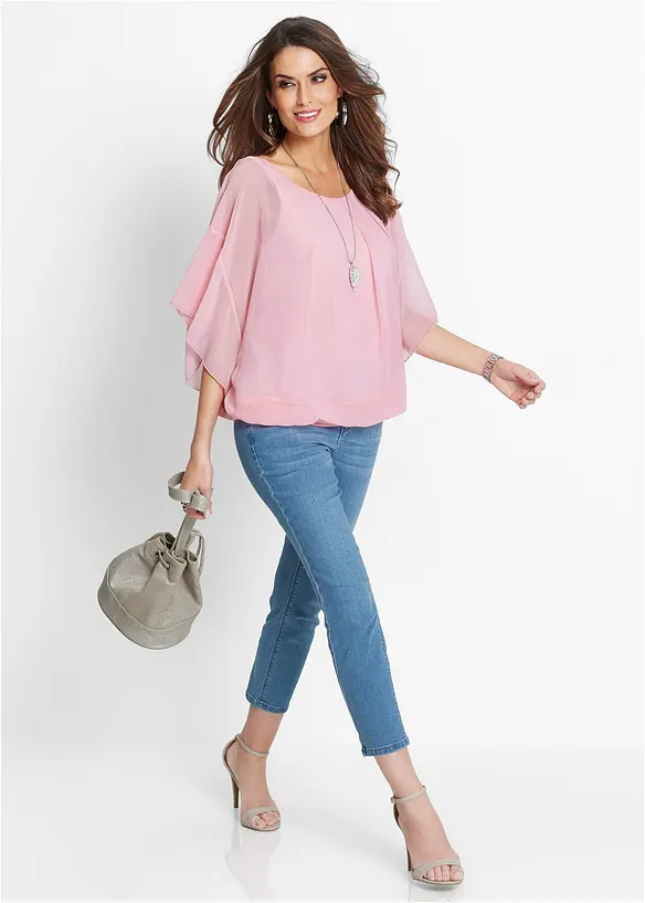Chiffonbluse mit Untertop, bonprix