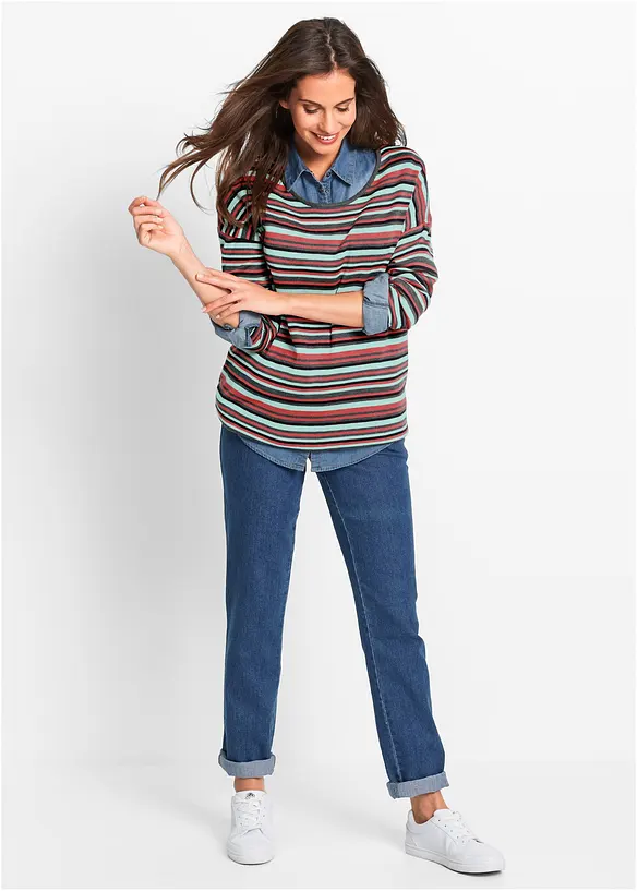 Straight Jeans, Mid Waist (2er Pack), bonprix