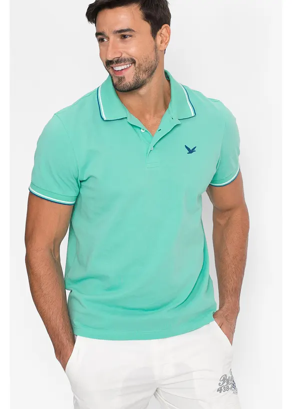 Polo en maille piquée 100% coton, bonprix