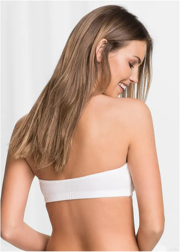 Bandeau BH (Cup A und B) mit Bio-Baumwolle (2er Pack), bonprix