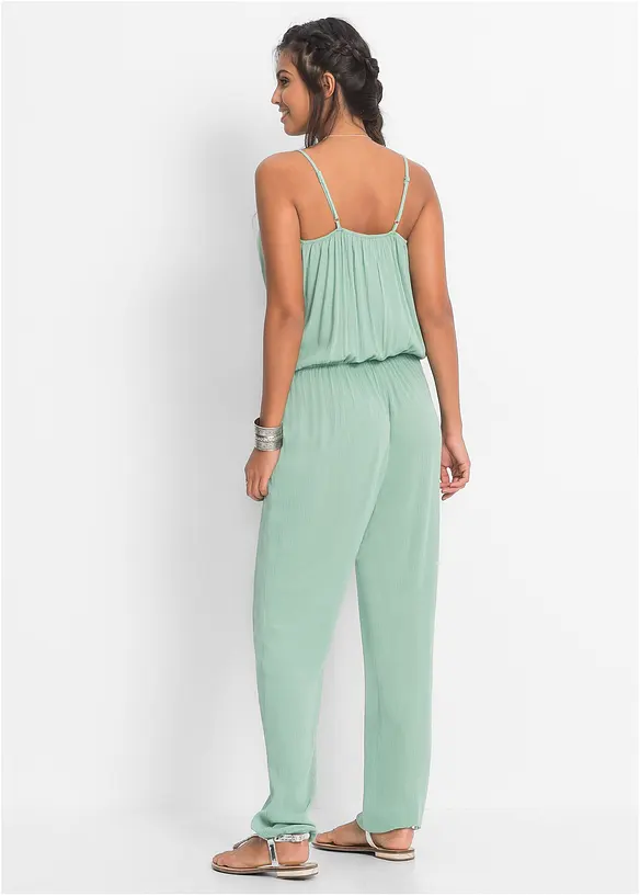 Jumpsuit aus strukturierter Viskose, bonprix