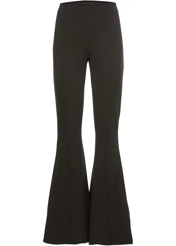 Pantalon à jambes évasées en Punto di Roma, bonprix