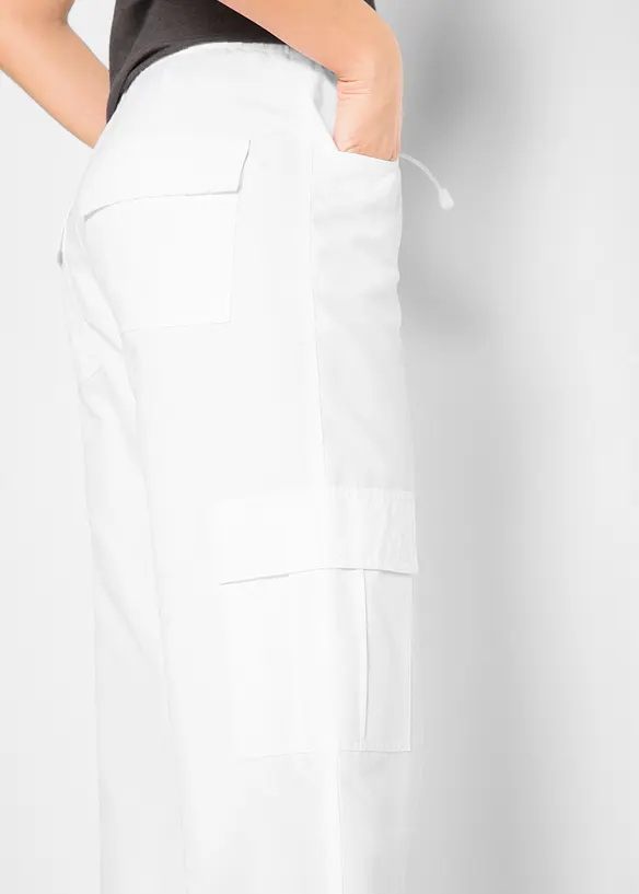 Lot de 2 pantalons 7/8 avec taille confortable, bonprix