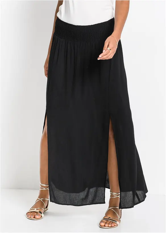 Jupe longue en viscose fluide, bonprix