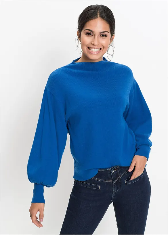Strickpullover mit Ballonärmeln, bonprix