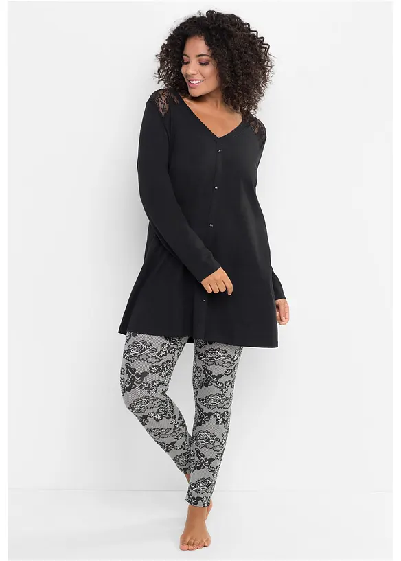 Pyjama mit Bio-Baumwolle, bonprix