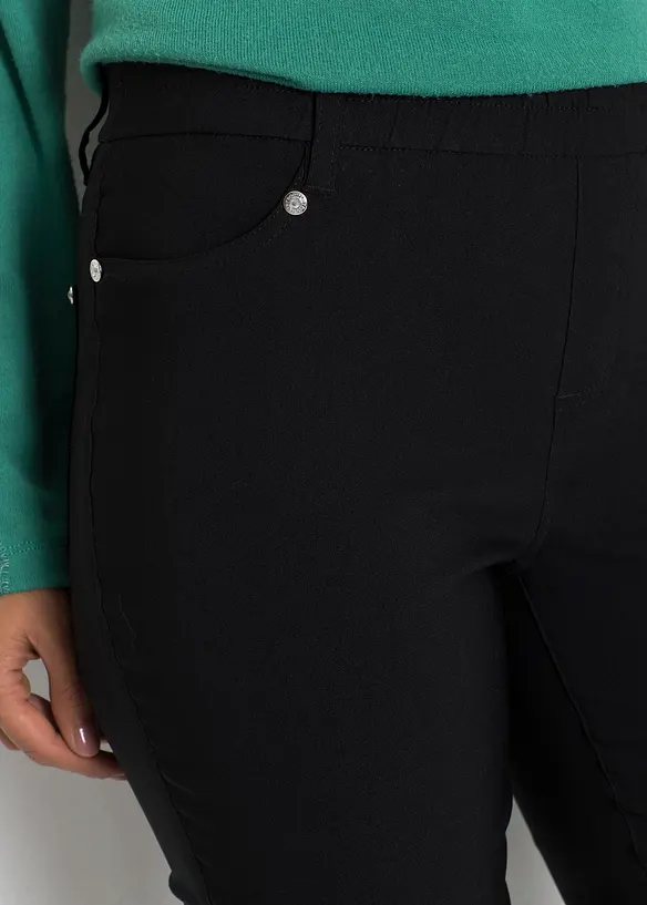 Pantalon extensible en bengaline, taille courte, bonprix