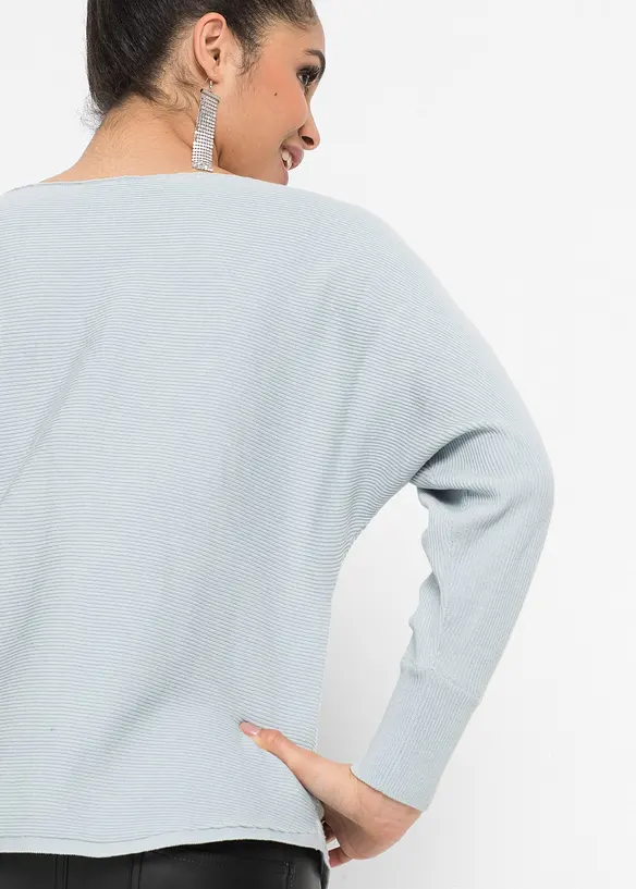 Oversize-Ripp-Pullover, bonprix