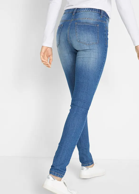 Jegging à taille mi-haute et élastiquée, bonprix