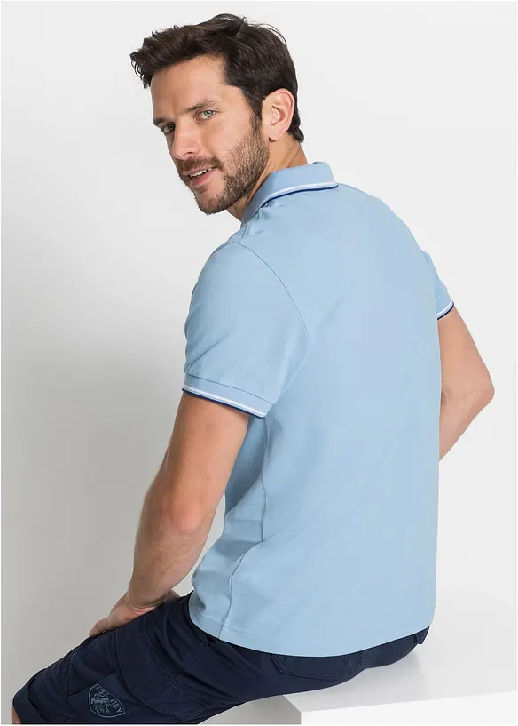 Piqué-Poloshirt aus reiner Bio-Baumwolle, bonprix