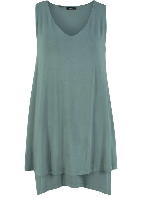 Doppellagiges Long-Top aus Viskose-Mix, bonprix