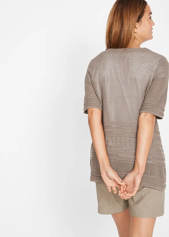 Ajour-Strickjacke, bonprix