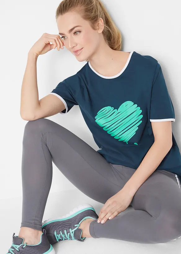 Lot de 2 T-shirts longs, bonprix