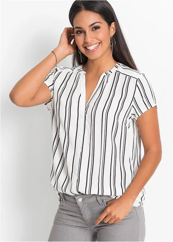 Chemisier manches courtes 100% viscose, bonprix
