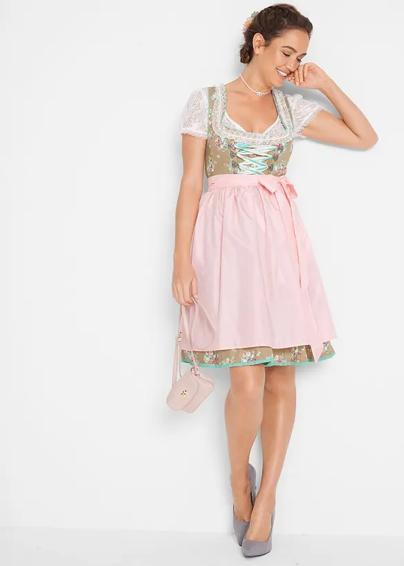 Blouse Dirndl en dentelle, bonprix