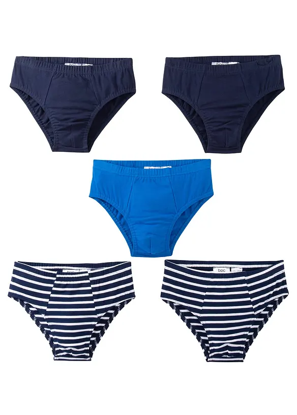 Slip mit weicher Baumwolle (5er Pack), bonprix