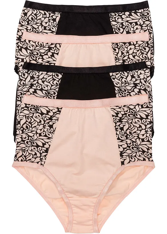 Highwaist Slip mit Bio-Baumwolle (4er Pack), bonprix
