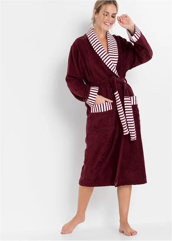 Peignoir en &eacute;ponge de coton, bonprix