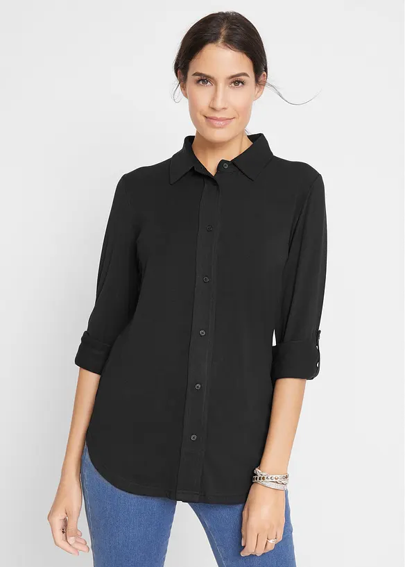 Chemisier long en jersey, bonprix