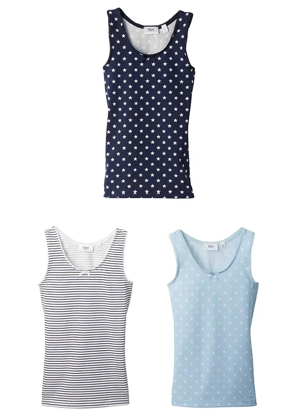 Lot de 3 tricots de peau, bonprix
