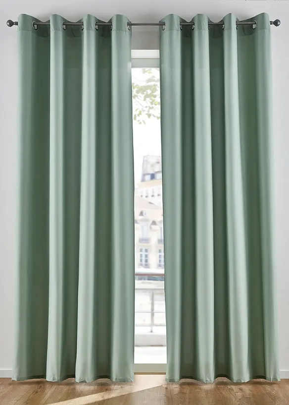 Vorh&auml;nge aus Microfaser (2er Pack), bonprix