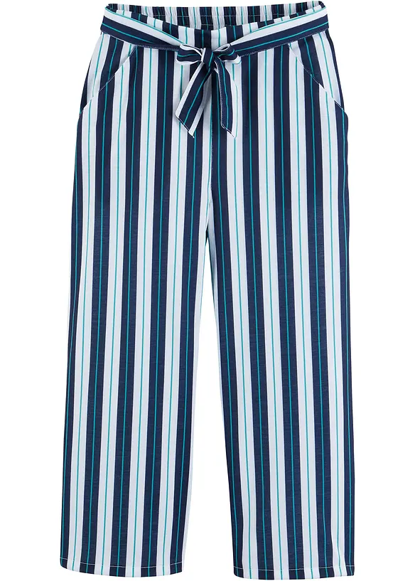 Pantalon palazzo à taille élastiquée, bonprix