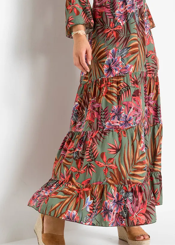 Maxikleid aus fließender Viskose, bonprix