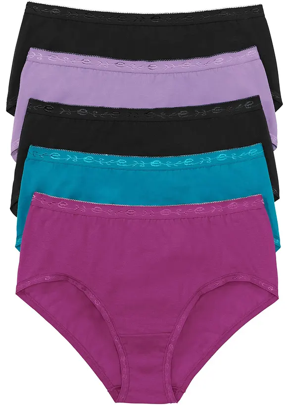 Lot de 5 slips Maxi, bonprix