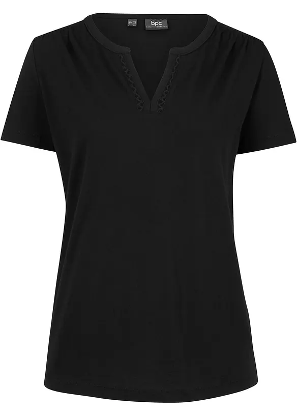 T-shirt à décolleté décoratif, bonprix