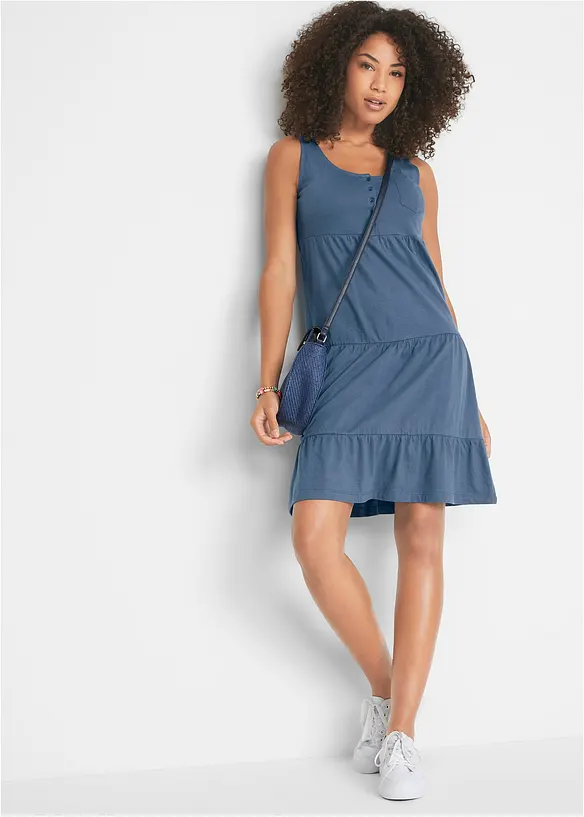 Robe courte en jersey coton, bonprix