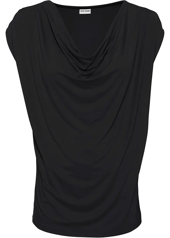 Wasserfall-Shirt aus Viskose-Mix, bonprix
