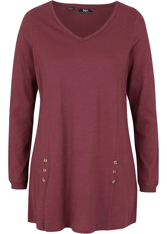 T-shirt long 100% coton, bonprix