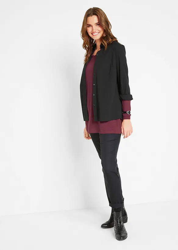 T-shirt long 100% coton, bonprix