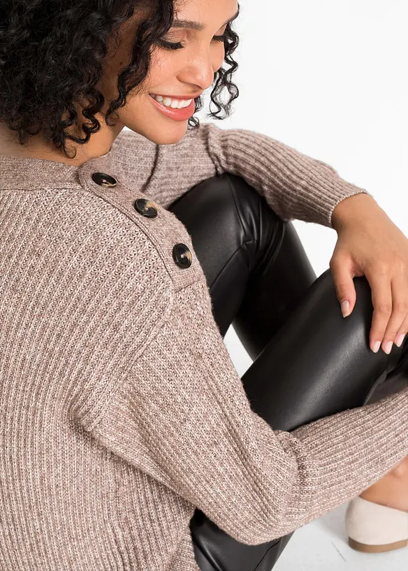 Pullover mit Knöpfen, bonprix