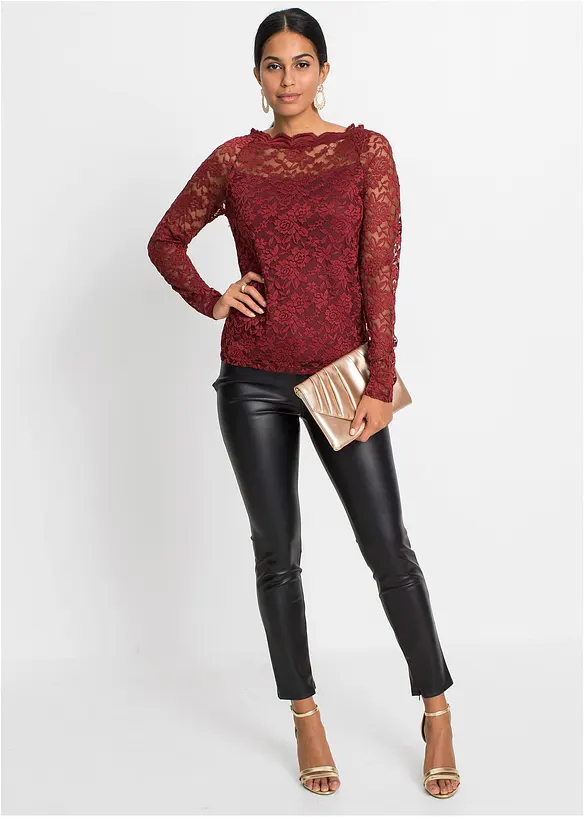 Spitzen-Langarmshirt, bonprix