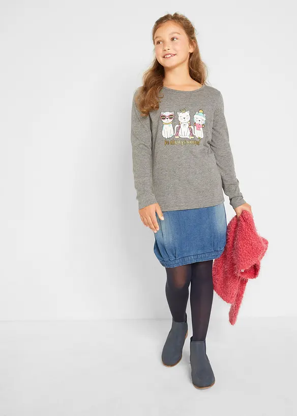 Langarmshirt aus Viskose-Mix, bonprix