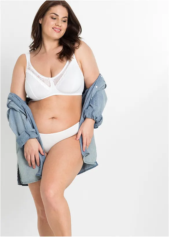 BH ohne B&uuml;gel mit Bio-Baumwolle (2er Pack), bonprix