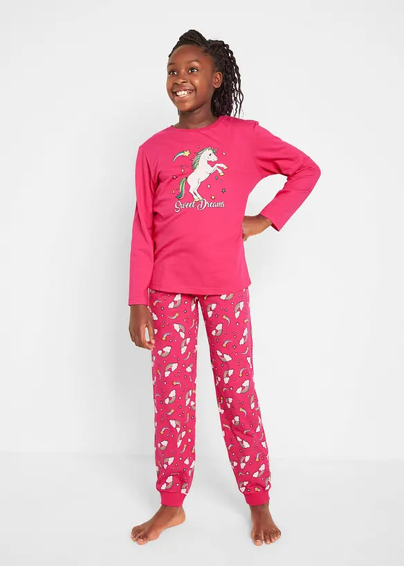 Pyjama aus reiner Bio-Baumwolle (2-tlg. Set), bonprix