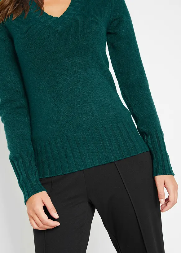 Pull col V, bonprix