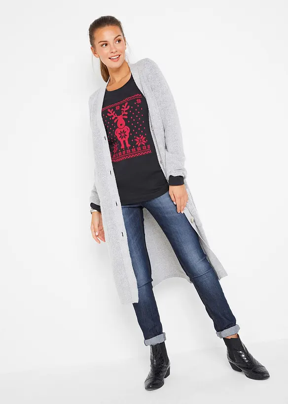 Langarmshirt aus reiner Baumwolle, bonprix