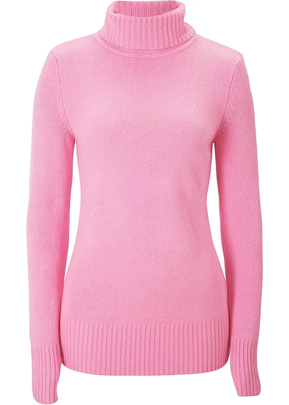 Pull col roulé basique, bonprix