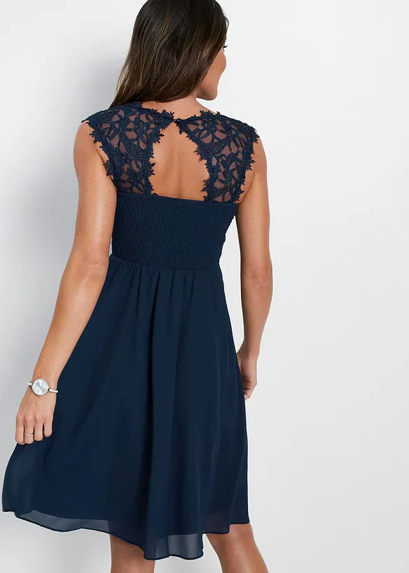 Minikleid mit Spitze, bonprix
