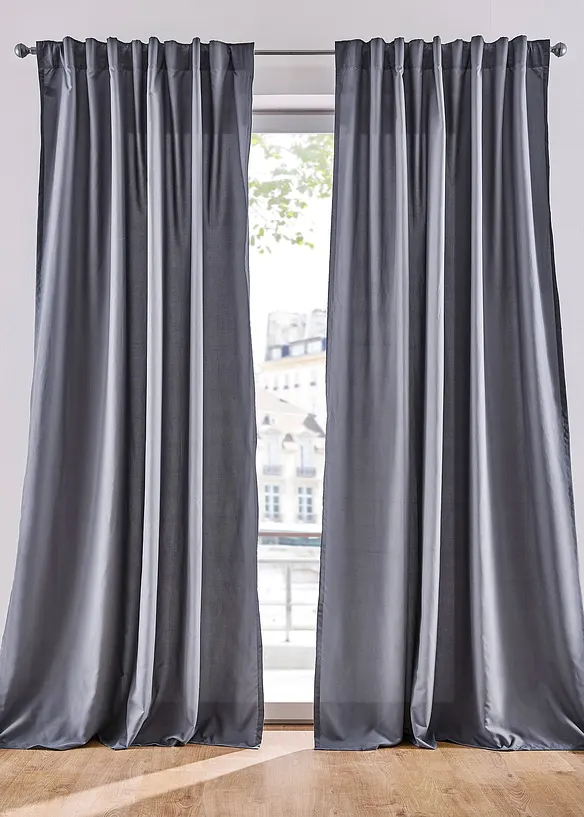 Vorh&auml;nge aus Microfaser (2er Pack), bonprix