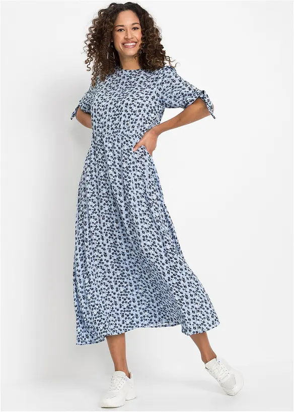 Midikleid aus reiner Viskose, bonprix