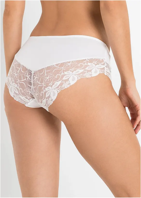 Lot de 2 culottes avec dentelle, bonprix