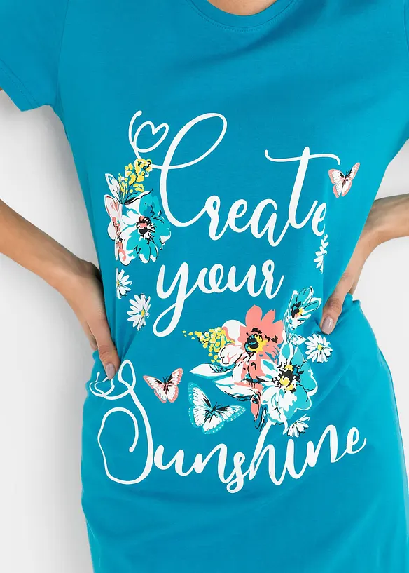 Kurzes Nachthemd aus reiner Baumwolle (2er Pack), bonprix